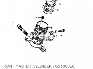 FRONT MASTER CYLINDER (GS1000EC - GS1000C 1978 (C) USA (E03)