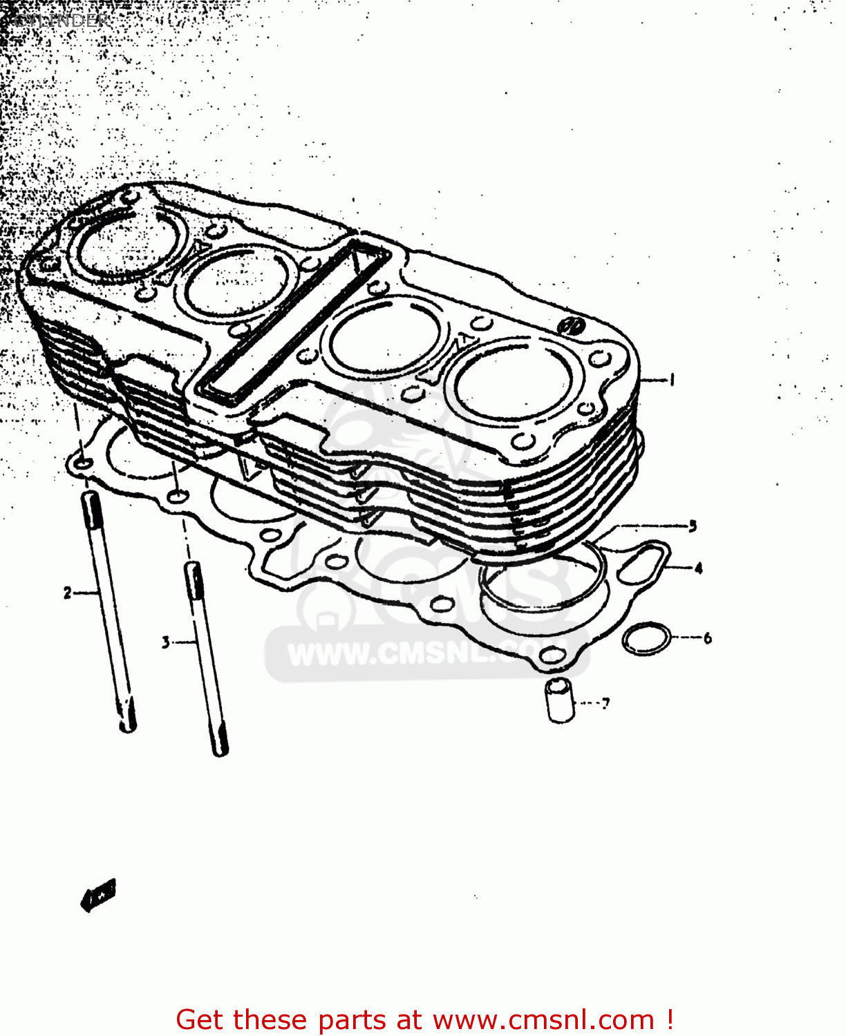 CYLINDER GS1000C 1979 (N) USA (E03)