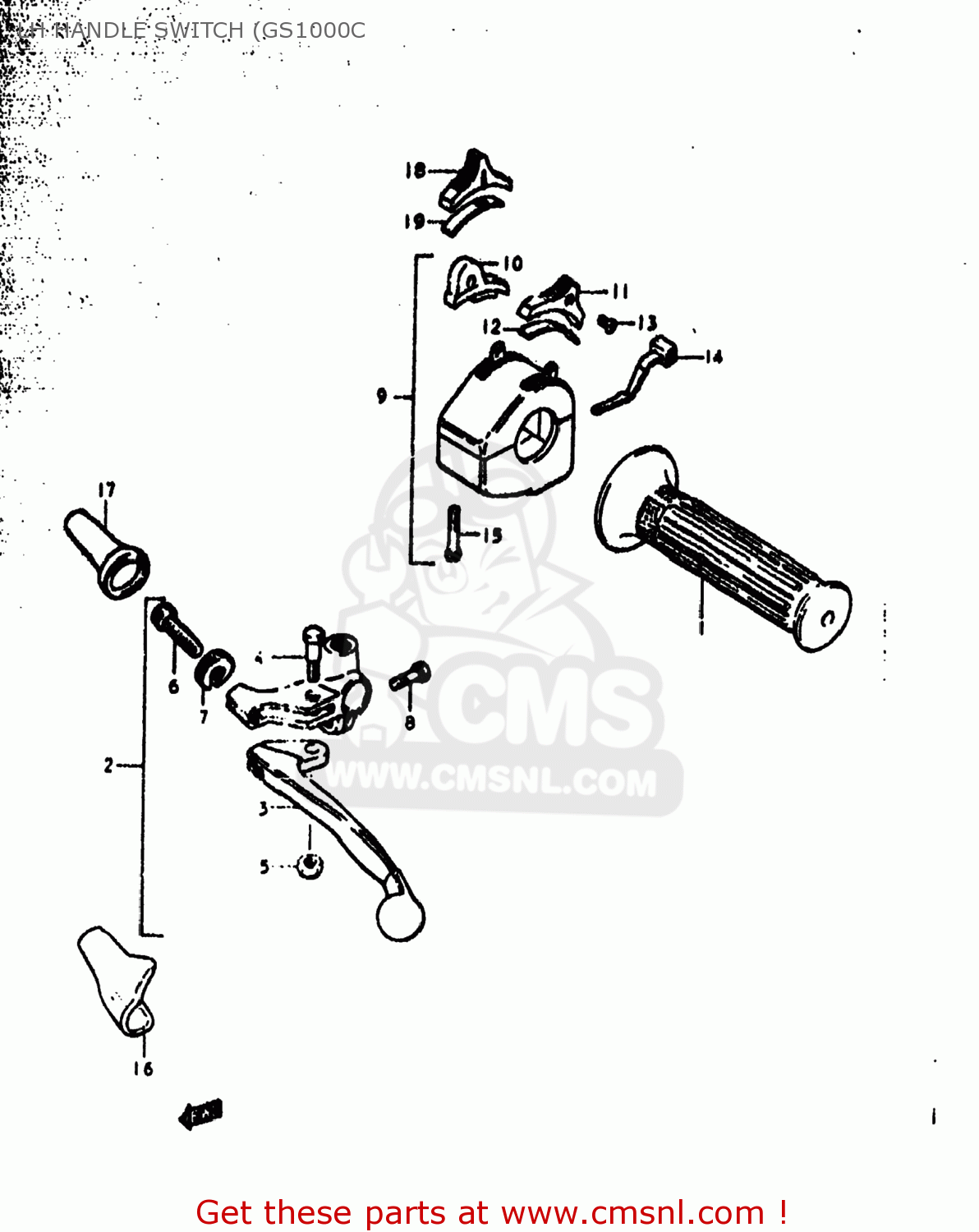 LH HANDLE SWITCH (GS1000C GS1000C 1979 (N) USA (E03)