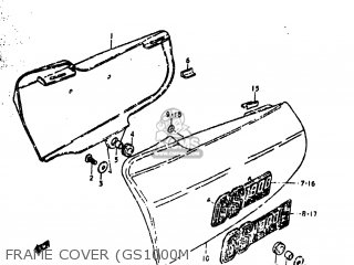 FRAME COVER (GS1000M - GS1000C 1979 (N) USA (E03)