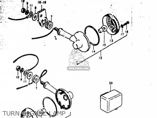 TURN SIGNAL LAMP - GS1000C 1979 (N) USA (E03)
