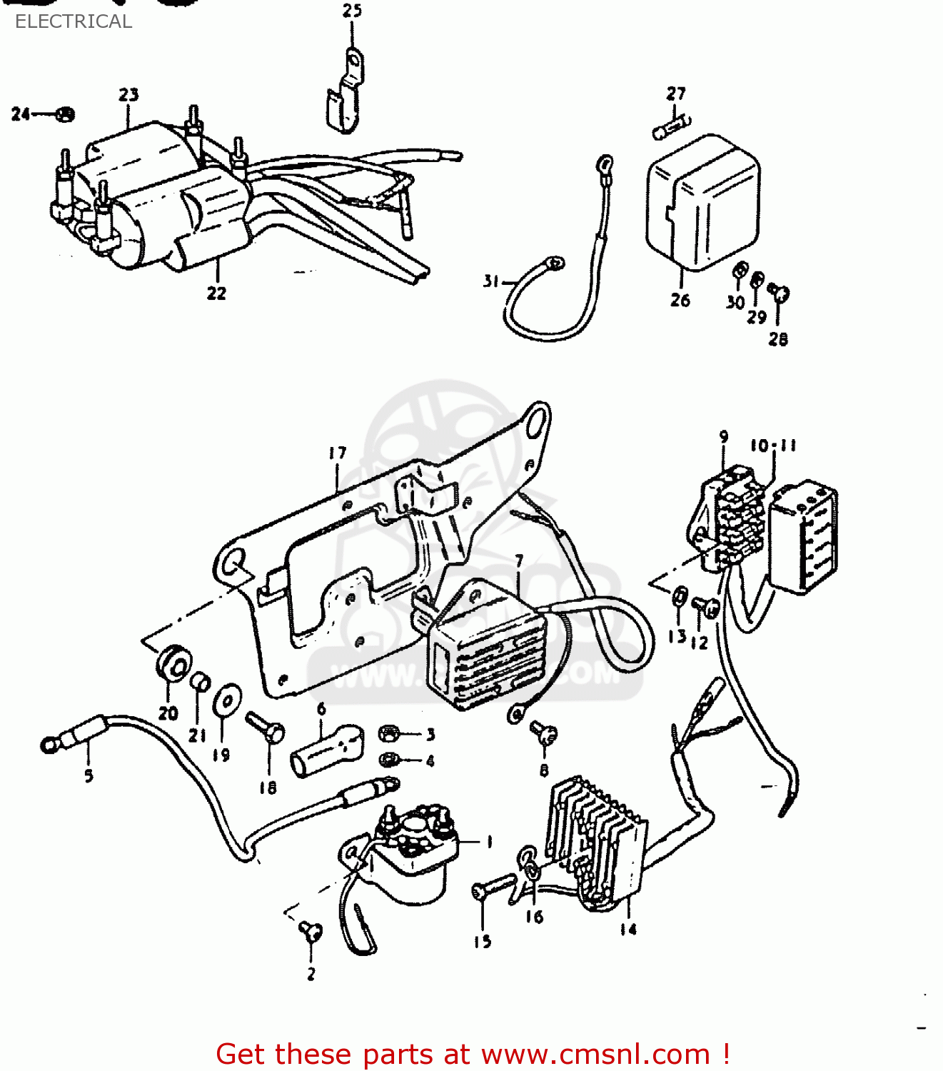 ELECTRICAL GS1000E 1978 (C) GENERAL EXPORT (E01)