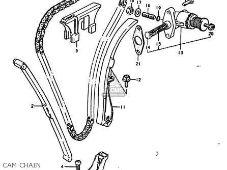CAM CHAIN - GS1000E 1978 (C) GENERAL EXPORT (E01)