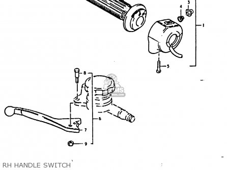 RH HANDLE SWITCH - GS1000E 1978 (C) GENERAL EXPORT (E01)