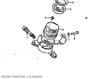 FRONT MASTER CYLINDER - GS1000E 1978 (C) GENERAL EXPORT (E01)