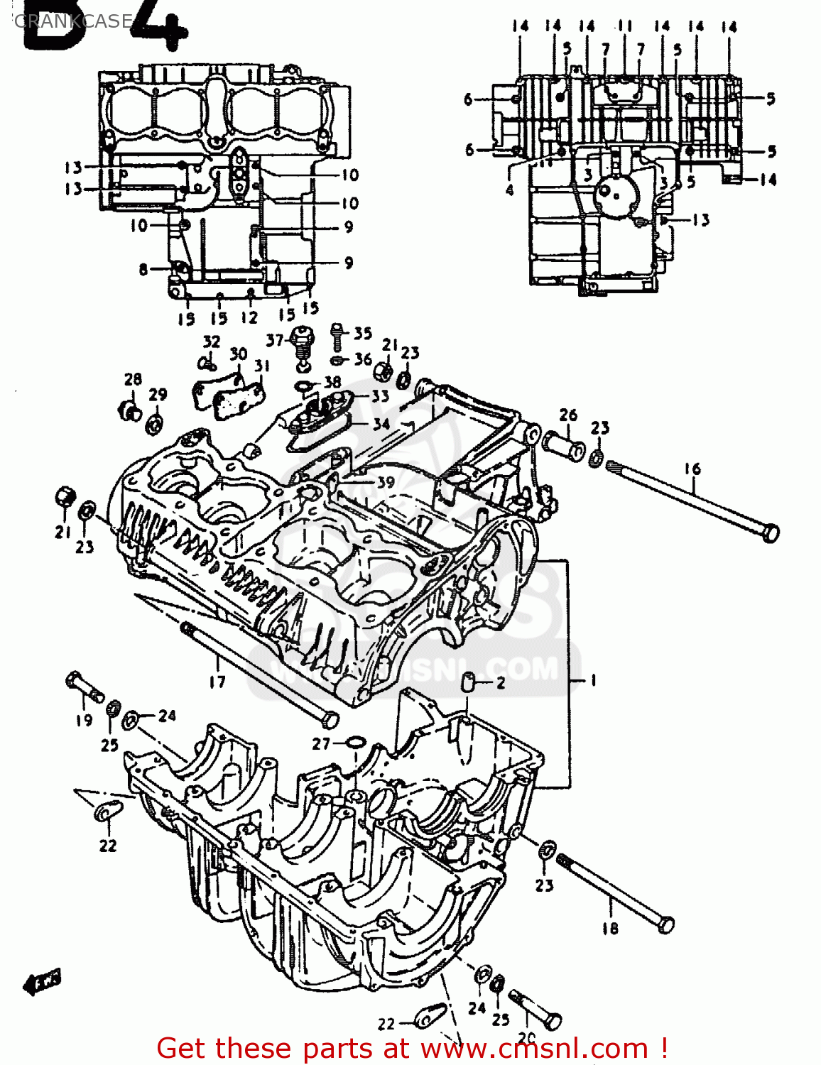 CRANKCASE GS1000E 1979 (N) GENERAL EXPORT (E01)