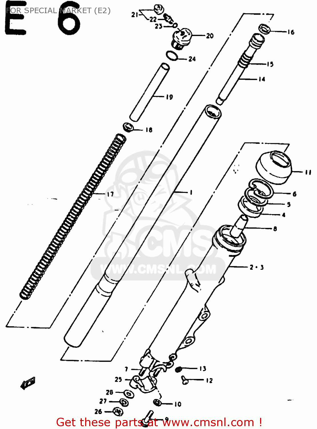 FOR SPECIAL MARKET (E2) GS1000E 1979 (N) GENERAL EXPORT (E01)