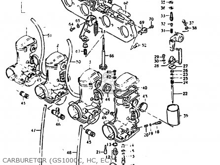 CARBURETOR (GS1000C, HC, EC) - GS1000E 1979 (N) GENERAL EXPORT (E01)