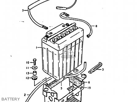 BATTERY - GS1000E 1979 (N) GENERAL EXPORT (E01)