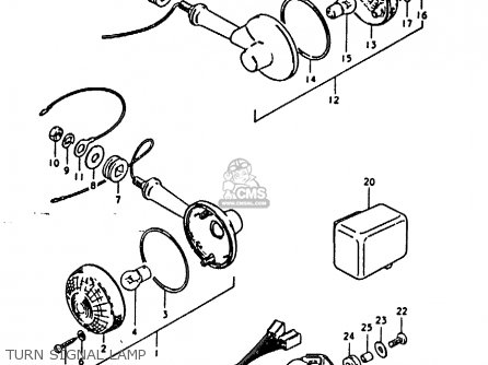 TURN SIGNAL LAMP - GS1000E 1979 (N) GENERAL EXPORT (E01)