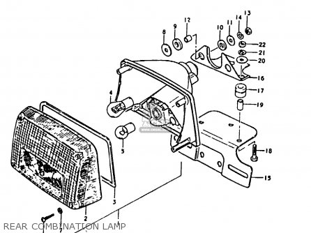 REAR COMBINATION LAMP - GS1000E 1979 (N) GENERAL EXPORT (E01)