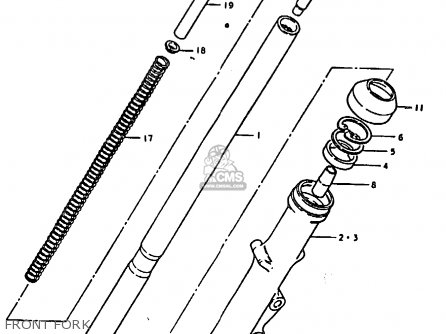 FRONT FORK - GS1000E 1979 (N) GENERAL EXPORT (E01)
