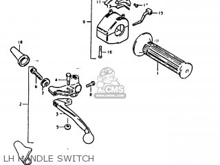 LH HANDLE SWITCH - GS1000E 1979 (N) GENERAL EXPORT (E01)