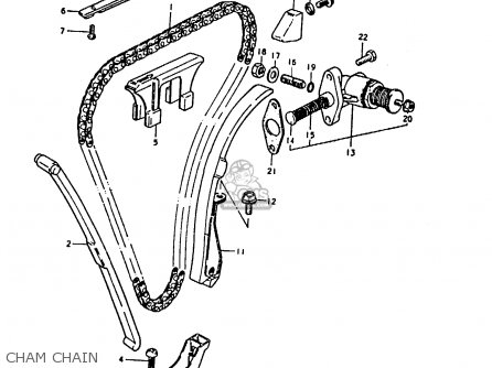CHAM CHAIN - GS1000E 1980 (T) (E01 E02 E04 E17 E18 E21 E22 E24 E25 E26 E30 39