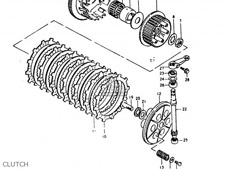 CLUTCH - GS1000E 1980 (T) (E01 E02 E04 E17 E18 E21 E22 E24 E25 E26 E30 39