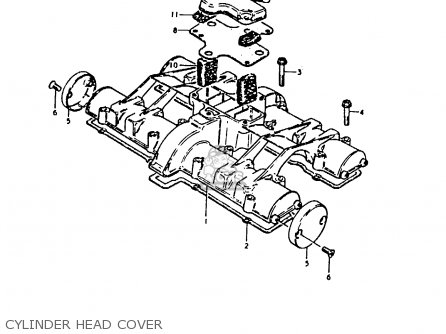 CYLINDER HEAD COVER - GS1000E 1980 (T) (E01 E02 E04 E17 E18 E21 E22 E24 E25 E26 E30 39