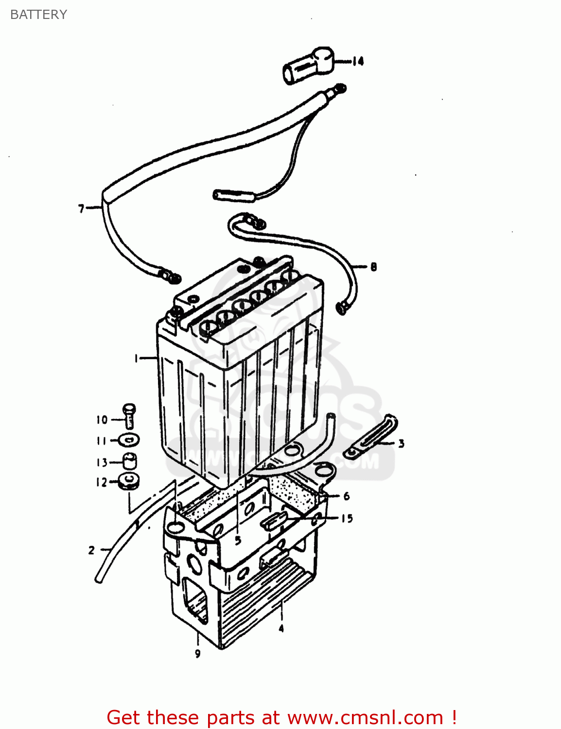 BATTERY GS1000E 1980 (T) USA (E03)