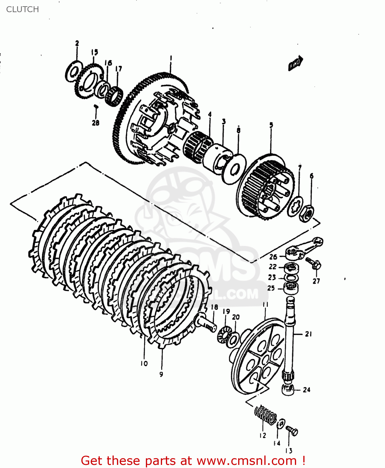 CLUTCH GS1000E 1980 (T) USA (E03)