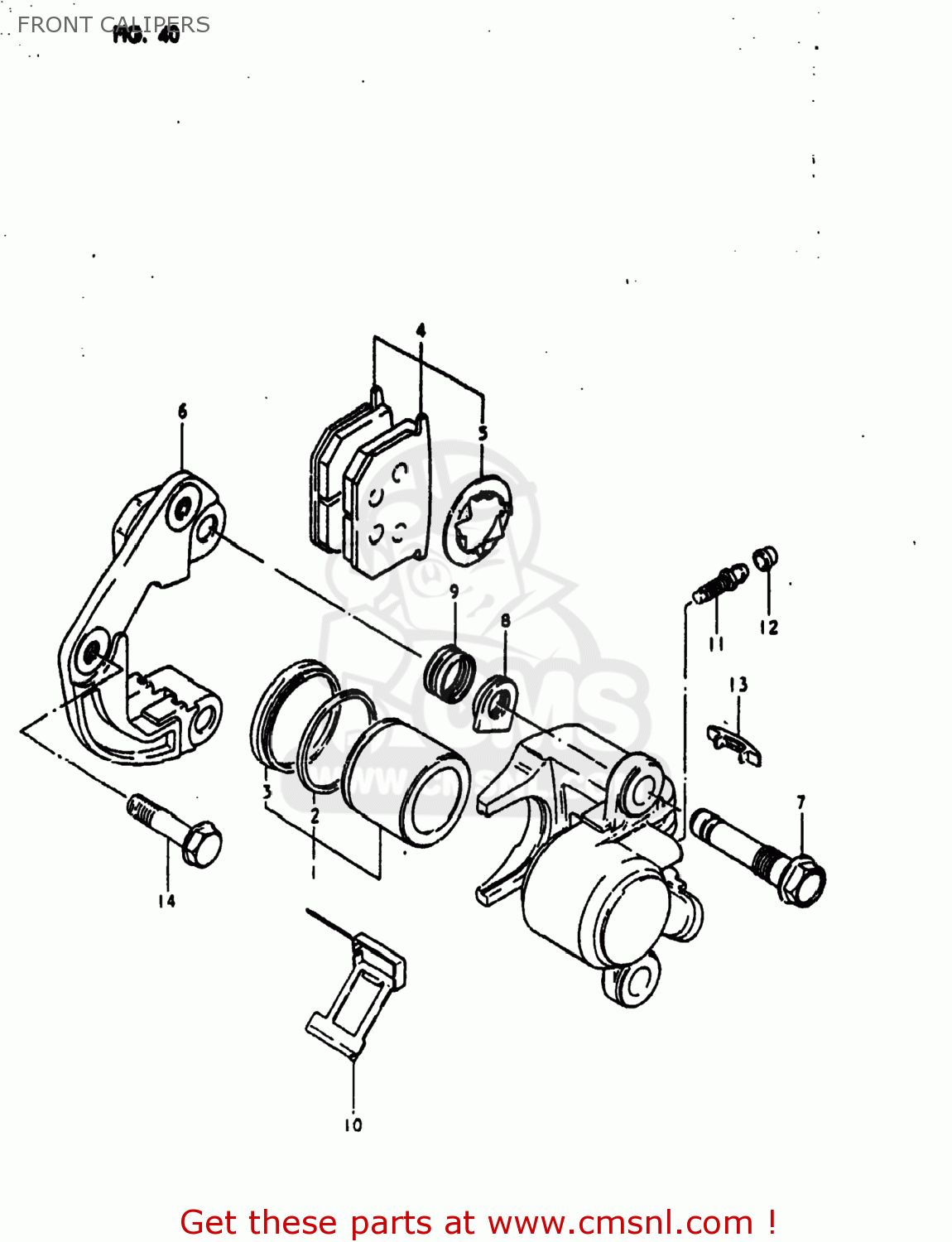 FRONT CALIPERS GS1000E 1980 (T) USA (E03)