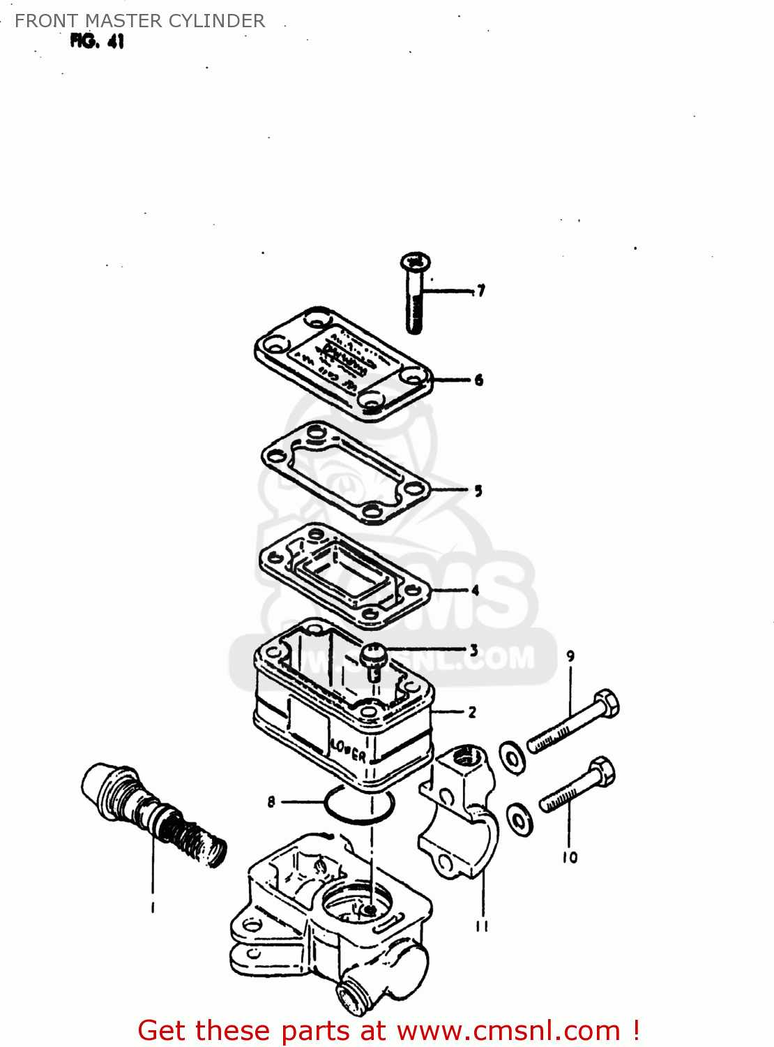 FRONT MASTER CYLINDER GS1000E 1980 (T) USA (E03)