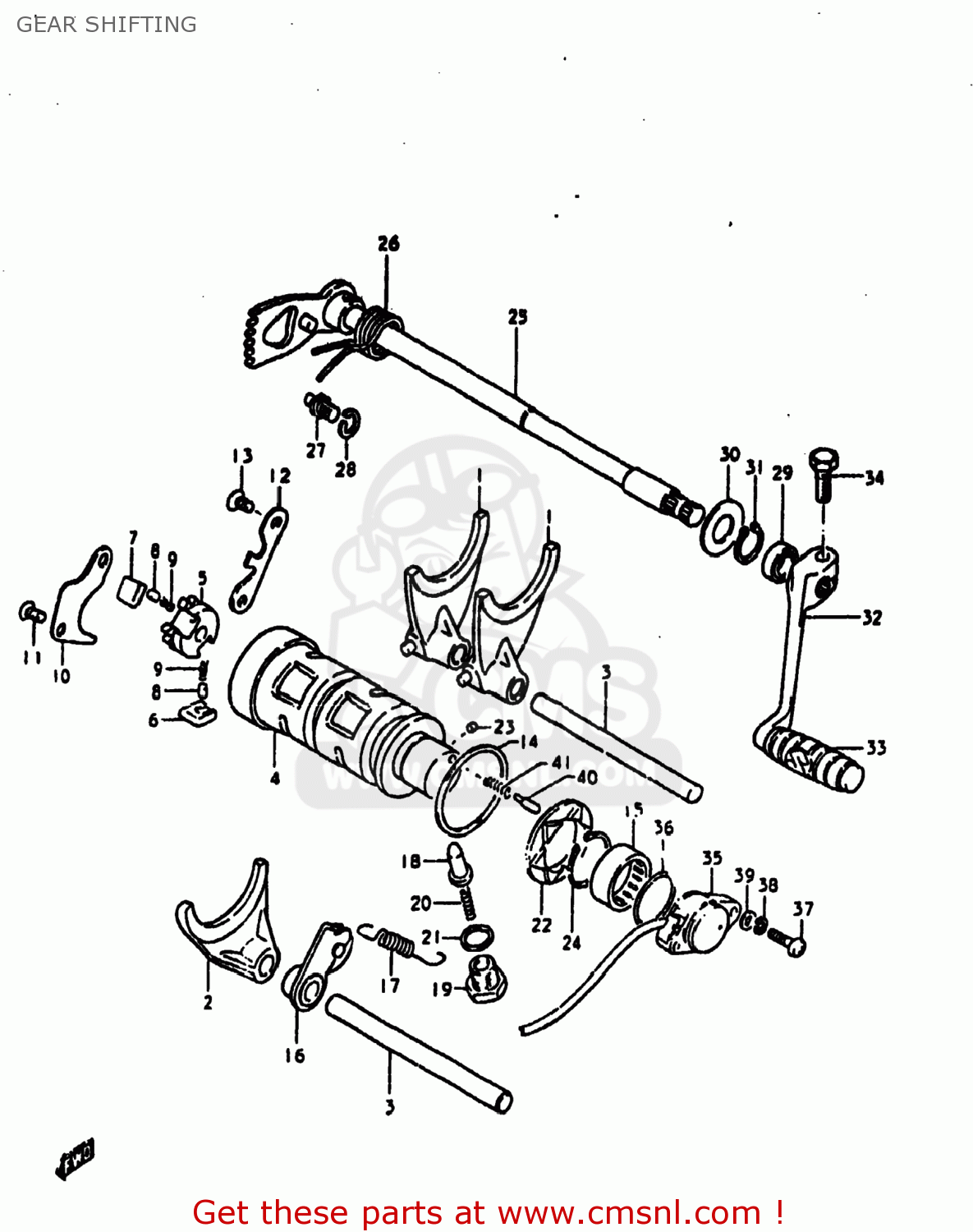 GEAR SHIFTING GS1000E 1980 (T) USA (E03)