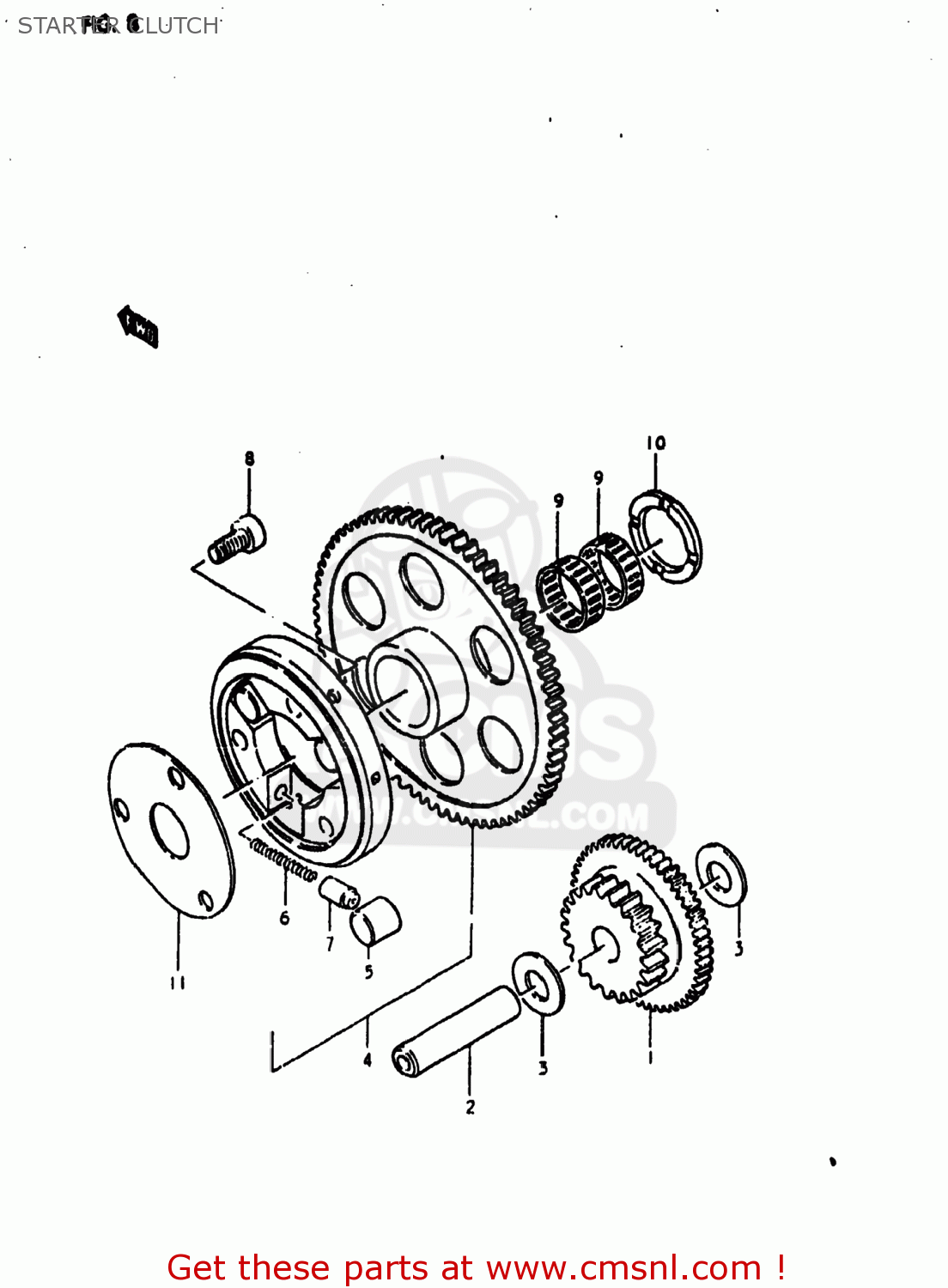 STARTER CLUTCH GS1000E 1980 (T) USA (E03)