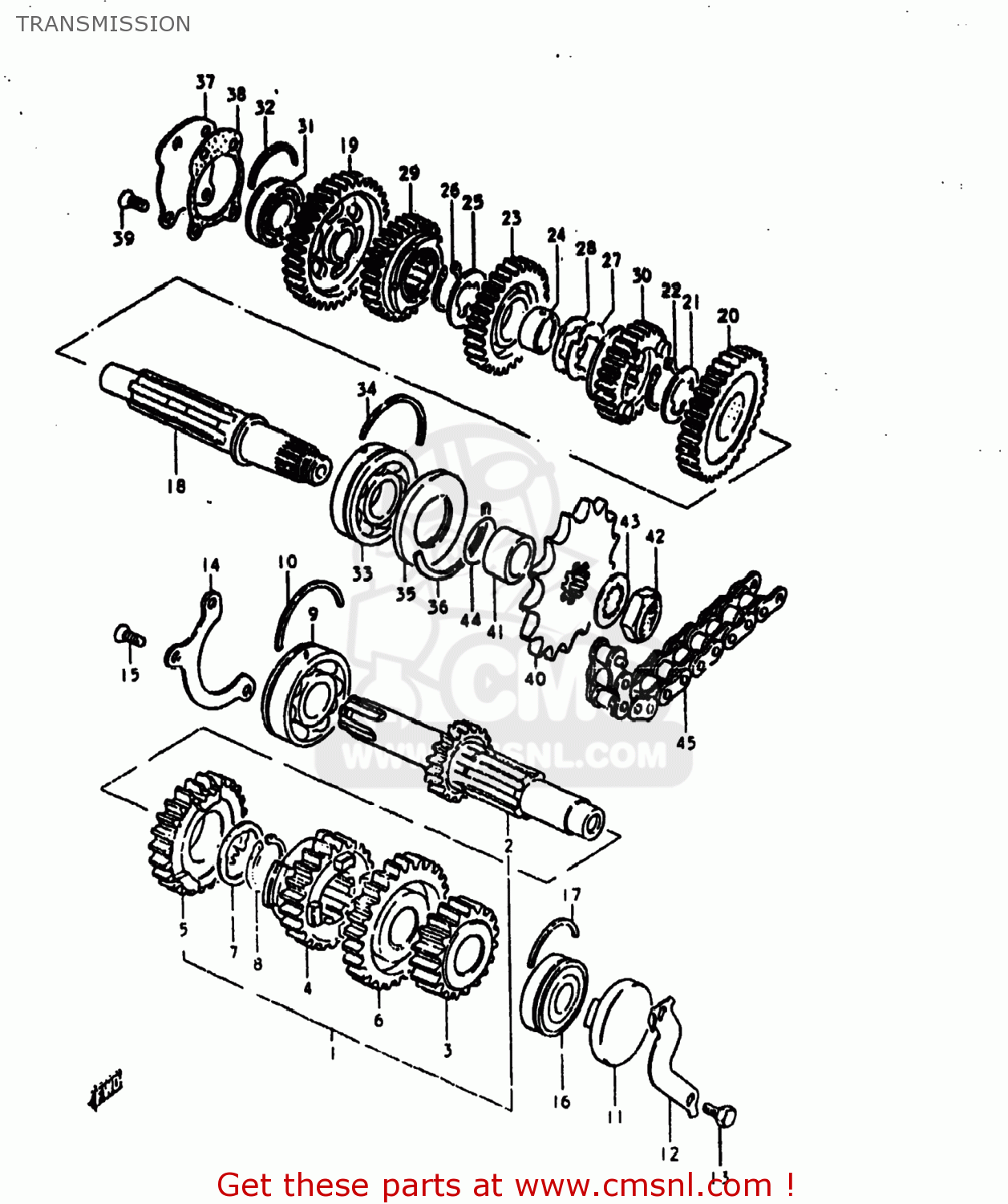 TRANSMISSION GS1000E 1980 (T) USA (E03)