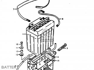 BATTERY - GS1000E 1980 (T) USA (E03)