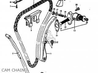 CAM CHAIN - GS1000E 1980 (T) USA (E03)
