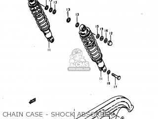 CHAIN CASE - SHOCK ABSORBER - GS1000E 1980 (T) USA (E03)
