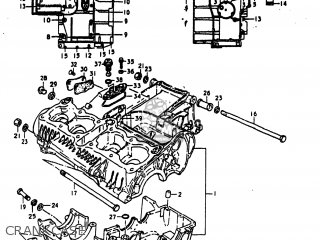 CRANKCASE - GS1000E 1980 (T) USA (E03)