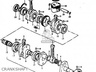 CRANKSHAFT - GS1000E 1980 (T) USA (E03)