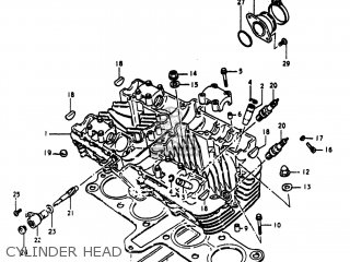 CYLINDER HEAD - GS1000E 1980 (T) USA (E03)