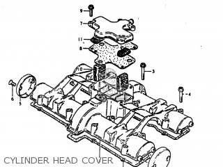 CYLINDER HEAD COVER - GS1000E 1980 (T) USA (E03)