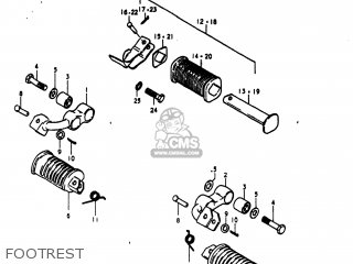 FOOTREST - GS1000E 1980 (T) USA (E03)