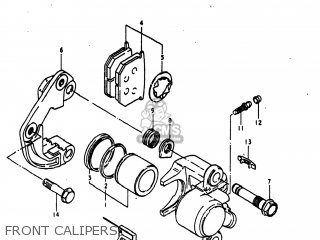 FRONT CALIPERS - GS1000E 1980 (T) USA (E03)