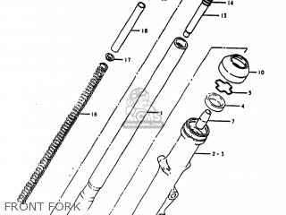 FRONT FORK - GS1000E 1980 (T) USA (E03)