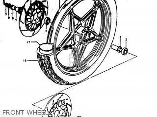 FRONT WHEEL - GS1000E 1980 (T) USA (E03)