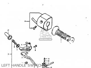 LEFT HANDLE SWITCH - GS1000E 1980 (T) USA (E03)