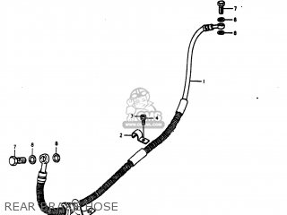REAR BRAKE HOSE - GS1000E 1980 (T) USA (E03)