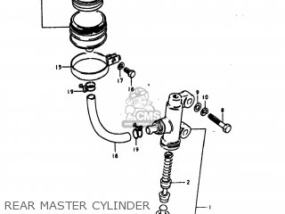REAR MASTER CYLINDER - GS1000E 1980 (T) USA (E03)
