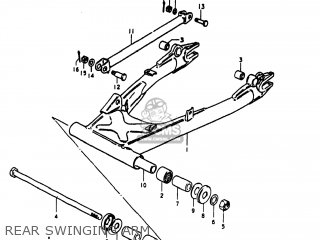 REAR SWINGING ARM - GS1000E 1980 (T) USA (E03)