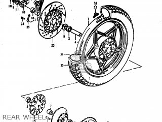 REAR WHEEL - GS1000E 1980 (T) USA (E03)