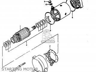 STARTING MOTOR - GS1000E 1980 (T) USA (E03)