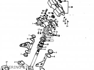 STEERING STEM - GS1000E 1980 (T) USA (E03)