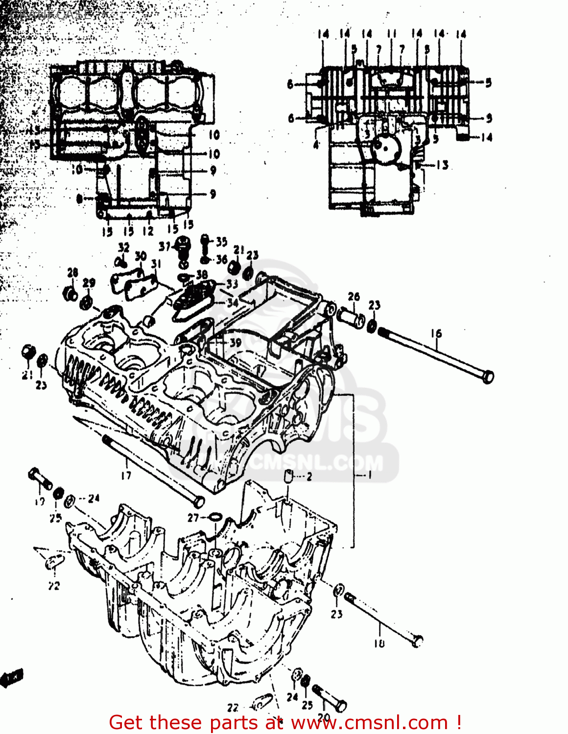 CRANKCASE GS1000EC 1978 (C) USA (E03)
