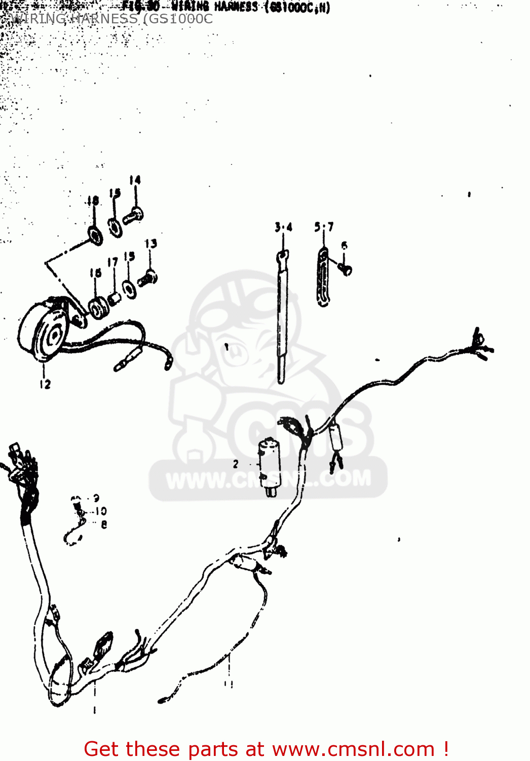 WIRING HARNESS (GS1000C GS1000EC 1978 (C) USA (E03)
