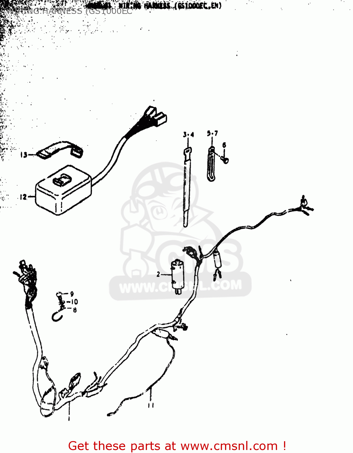 WIRING HARNESS (GS1000EC GS1000EC 1978 (C) USA (E03)