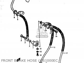 FRONT BRAKE HOSE (GS1000EC - GS1000EC 1978 (C) USA (E03)
