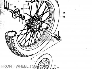 FRONT WHEEL (GS1000C - GS1000EC 1978 (C) USA (E03)